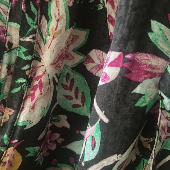 Isabel Marant Etoile Benton Floral Silky Straight Leg Pants Size S - Picture 5 of 10